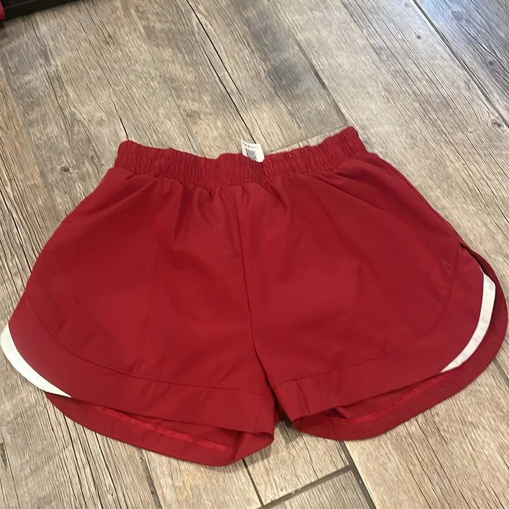 Alphalete Vibrant Red Shorts - Picture 3 of 7